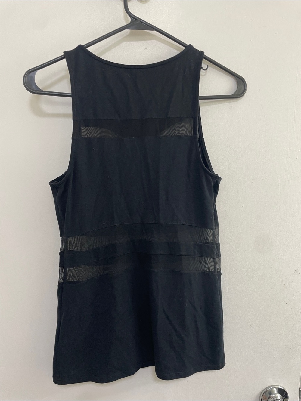 Express Black Sheer-Panel Tank - Picture 3 of 4